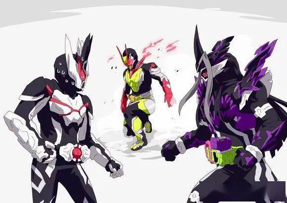 假面骑士02介入到虾饺战争到现场发现好像谁都打不赢