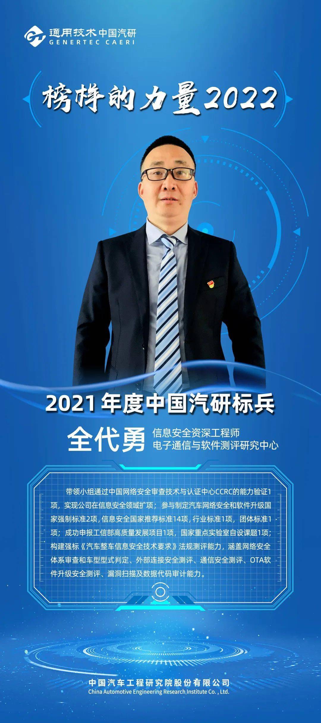 榜样的力量2022全代勇行胜于言的实干者