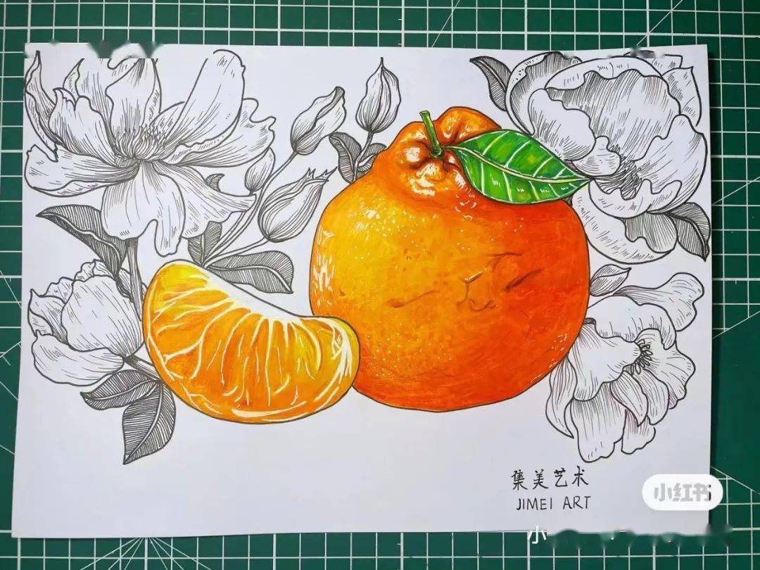 画腻了线描装饰画?来试试马克笔 彩铅