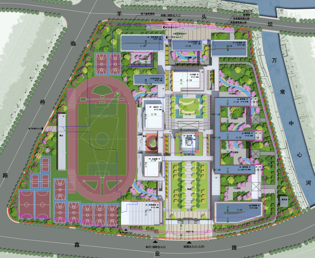 重磅杭州高级中学临平分校区最新设计公布多图来袭今年开建