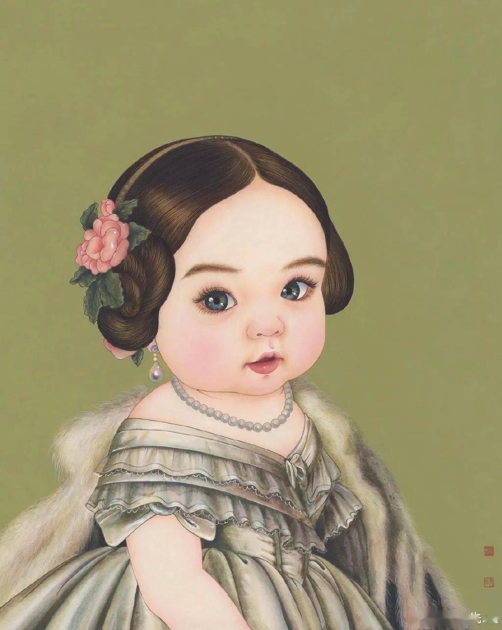 世界名人名画萌娃版这位画家笔下的萌娃把世界名人名画模仿了个遍快