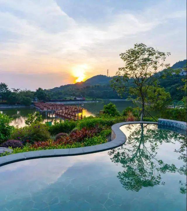 云浮61翔顺象窝山豪华房金水台莲花温泉自助晚餐西餐湖景汤泉网红