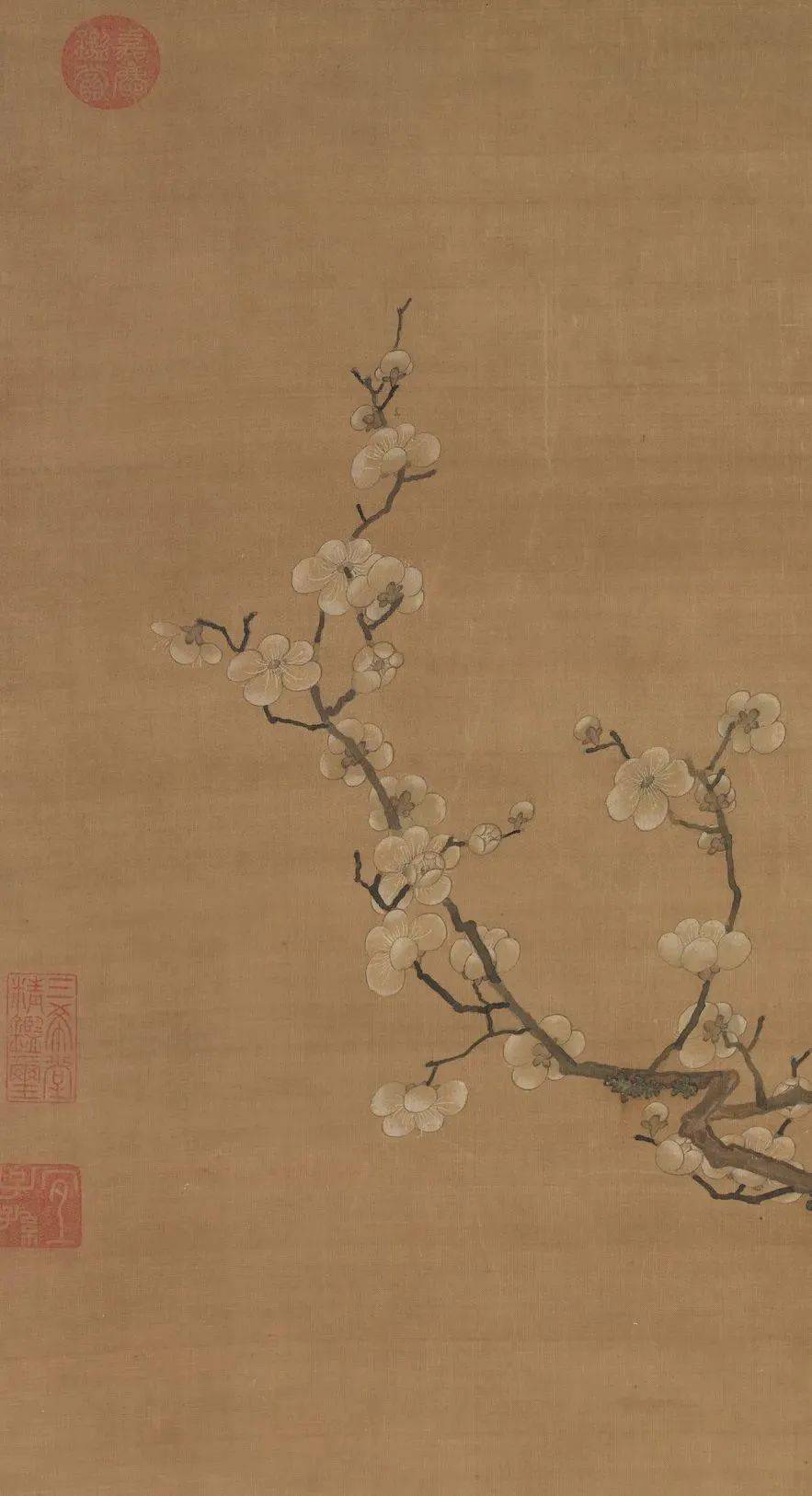 陈洪绶梅花山鸟图