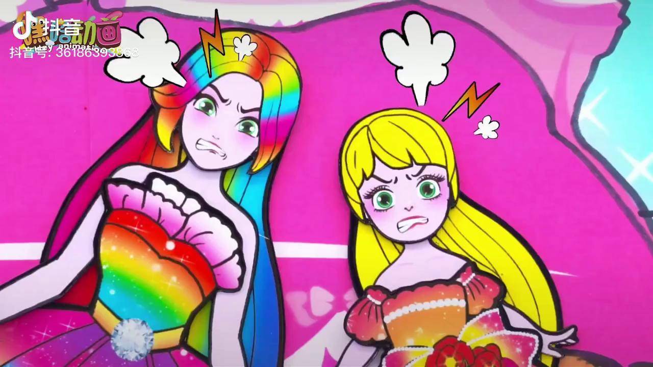 纸娃娃动画小女孩拿妈妈的化妆品还穿妈妈的高跟鞋结局感人定格动画