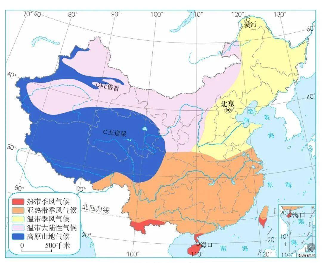 黄土高原气候类型图图片