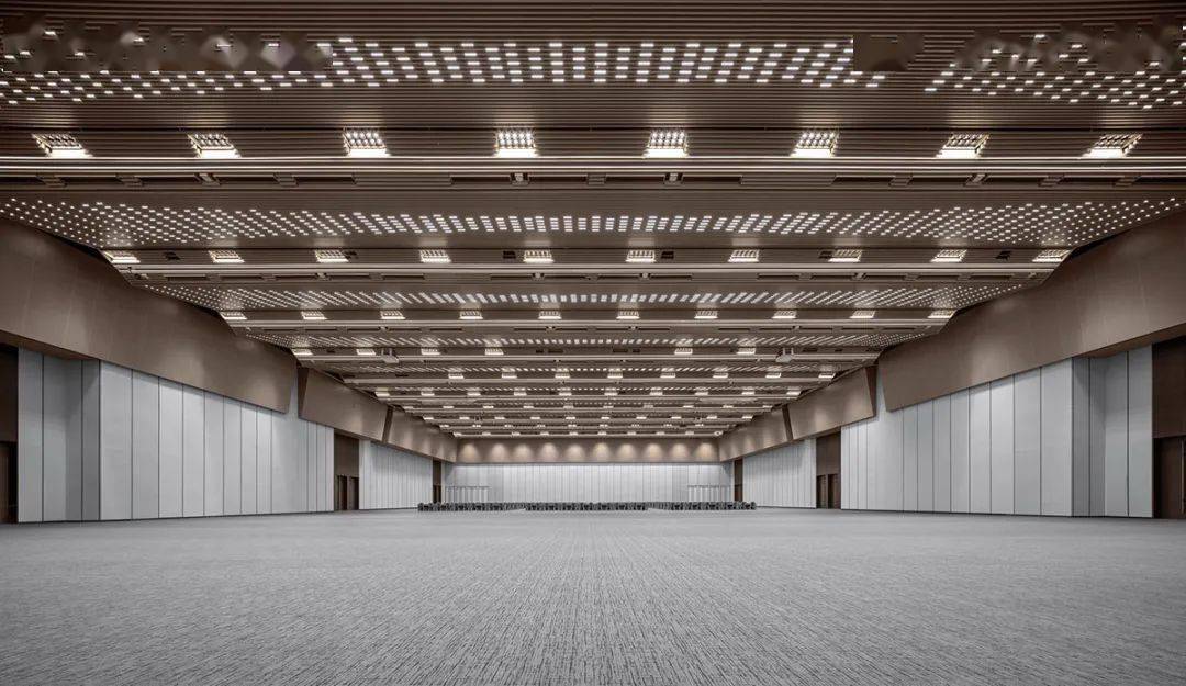 首发精品yang西安丝路国际会展中心室内设计方案两版效果图施工图物料