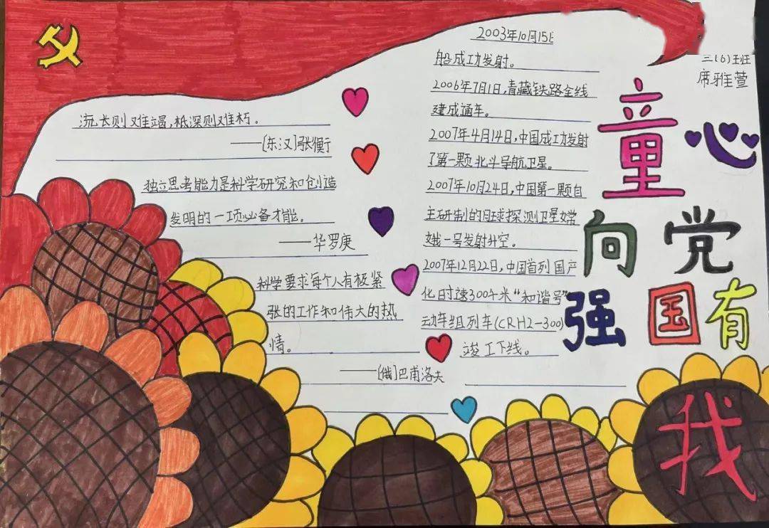 一幅幅精美的手抄报,主题鲜明,图文并茂,版式新颖,绘出了科技梦,强国