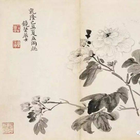 清·张若澄花卉册赏析！_投资_经纪_墨笔