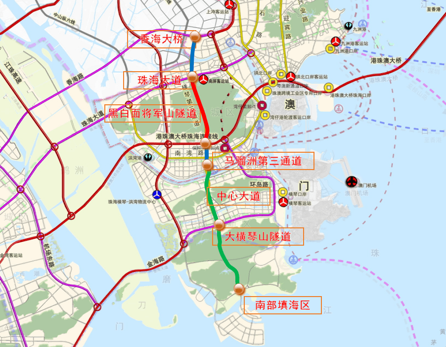 涉及珠海新建隧道/輕軌/大橋/道路…_項目_建設者_白蕉