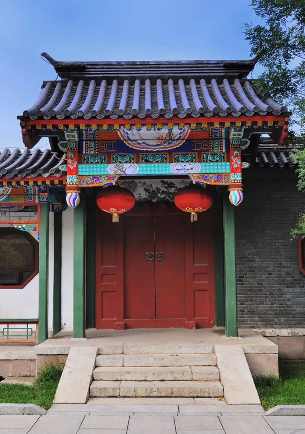 垂花门_女子_中国