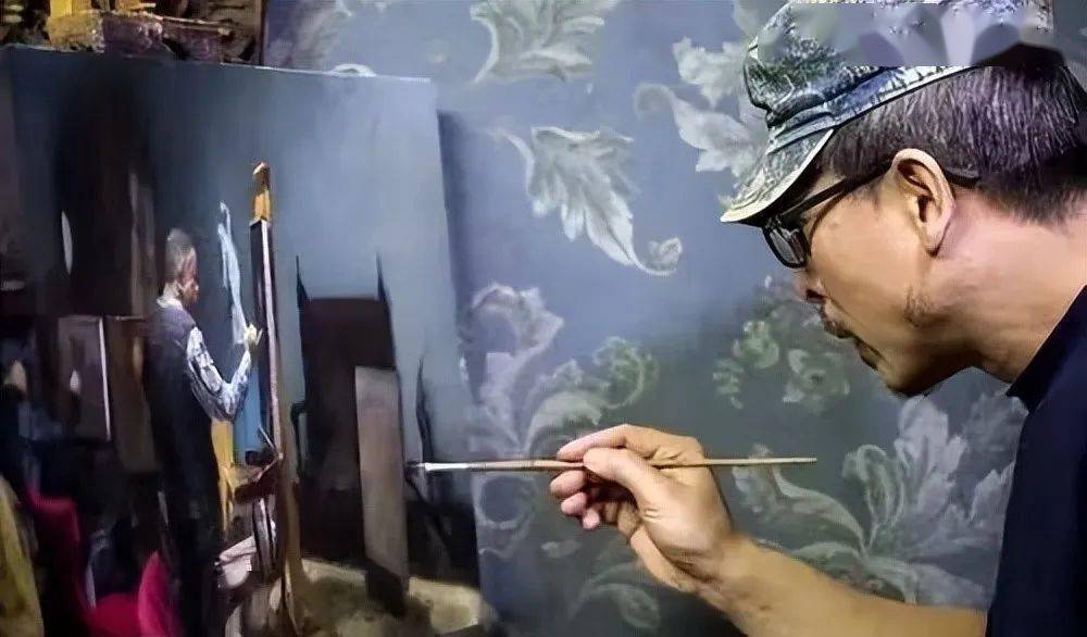 画家冷军画了一只手套卖了690万放大10倍之后才知其奥秘