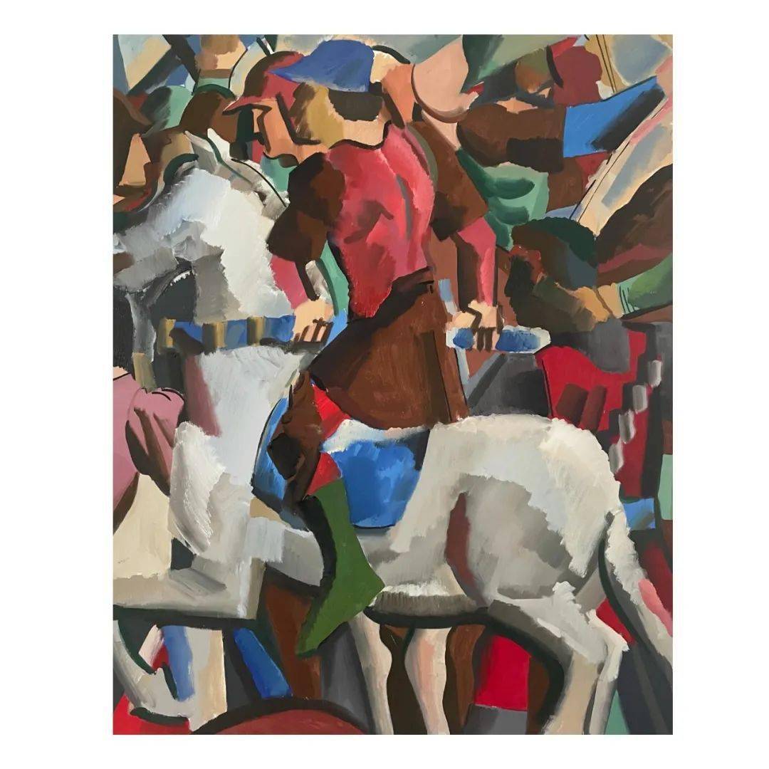 彩虹房" 135×140cm 布面油画 2022"lady" 75×100cm 布面油画 2022"