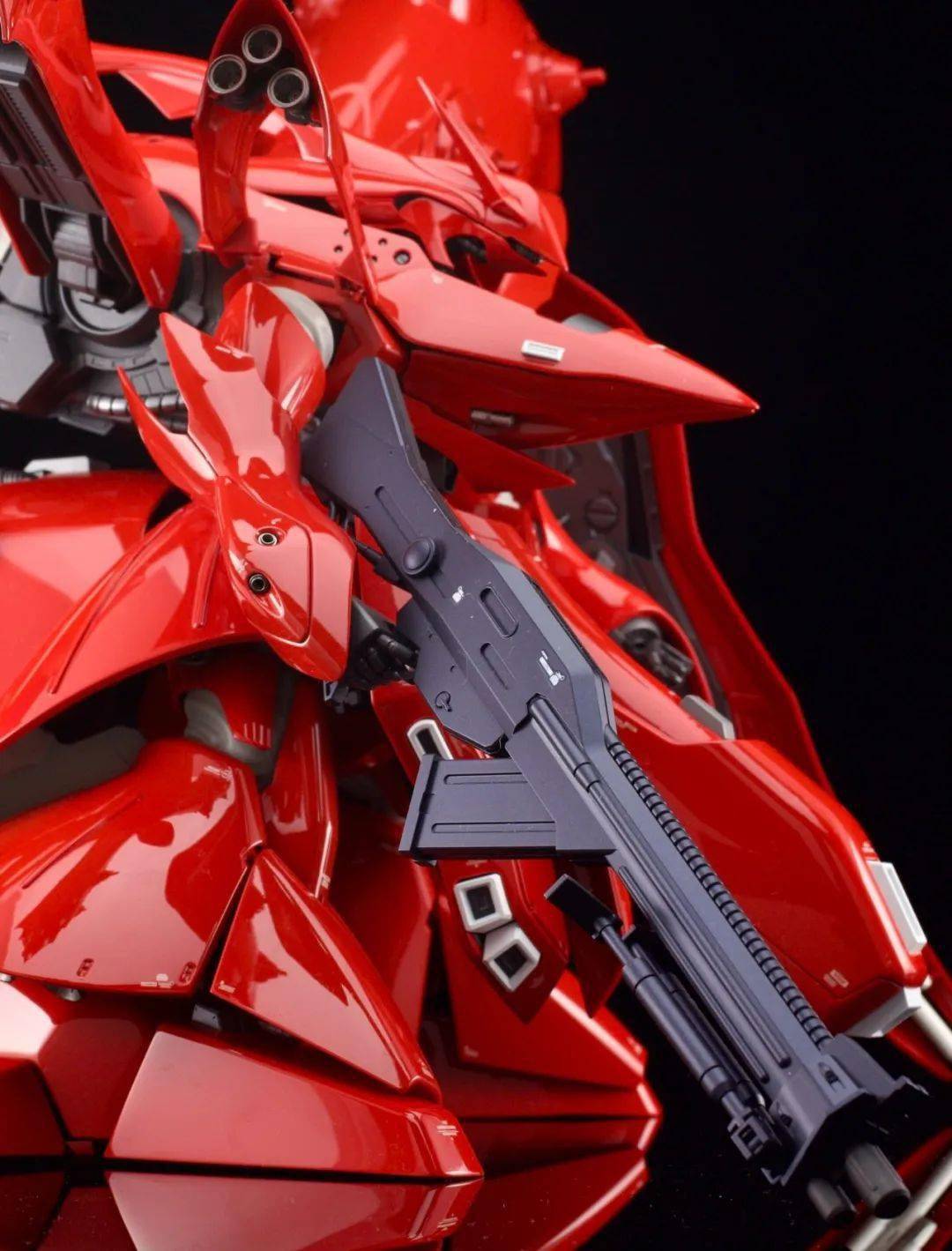 hguc夜莺极致镜面涂装指纹收集器本器