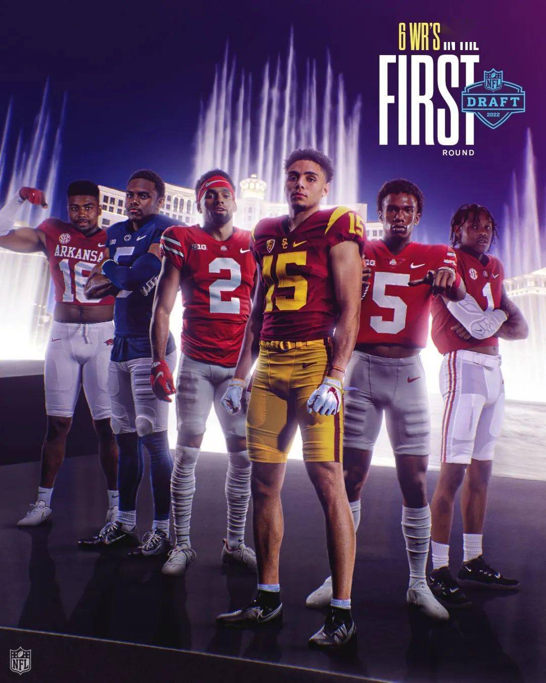 数说22 Nfl选秀大会 外接手数量创纪录 钢人要打兄弟橄榄球 球员 首轮 顺位