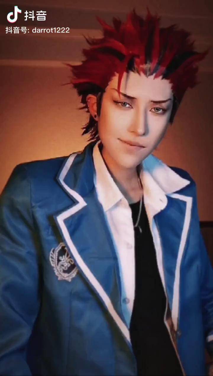 我都没有想到这辈子能出大将cos偶像梦幻祭鬼龙红郎变装