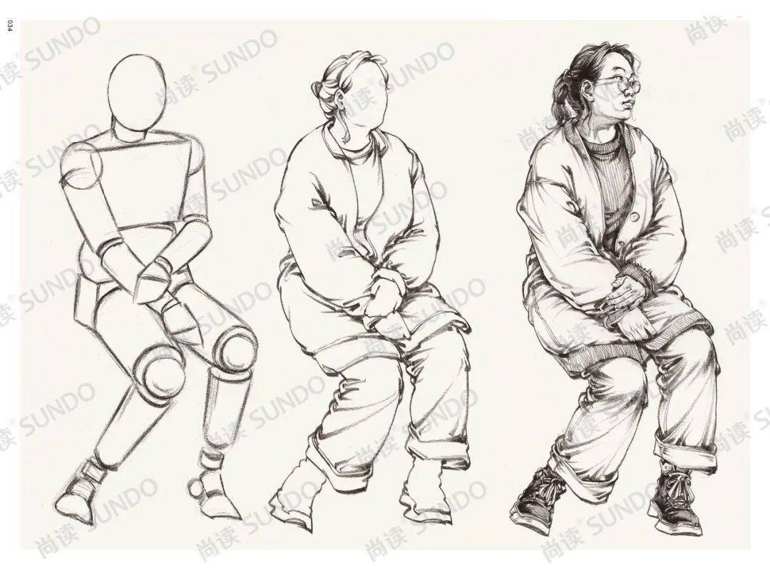 超级课件60振东人物速写临摹范本易学易懂全方位无保留教学前期教学到