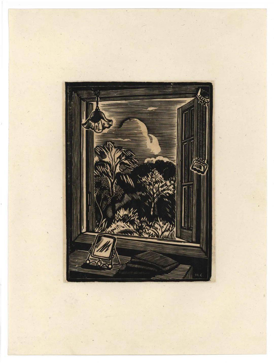 鲁迅与青年:愿有英俊出中国_木刻_上海_版画