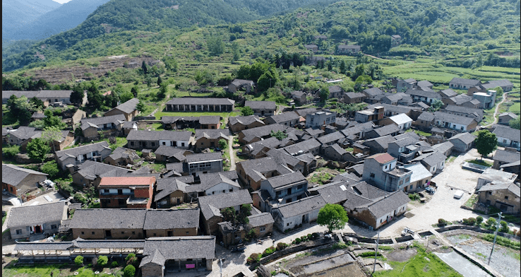 传统古村落小漆园村大屋垸村东冲村