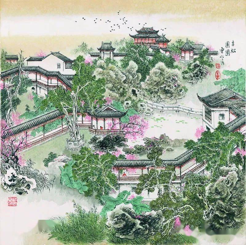 国画江南园林一场梦幻之旅
