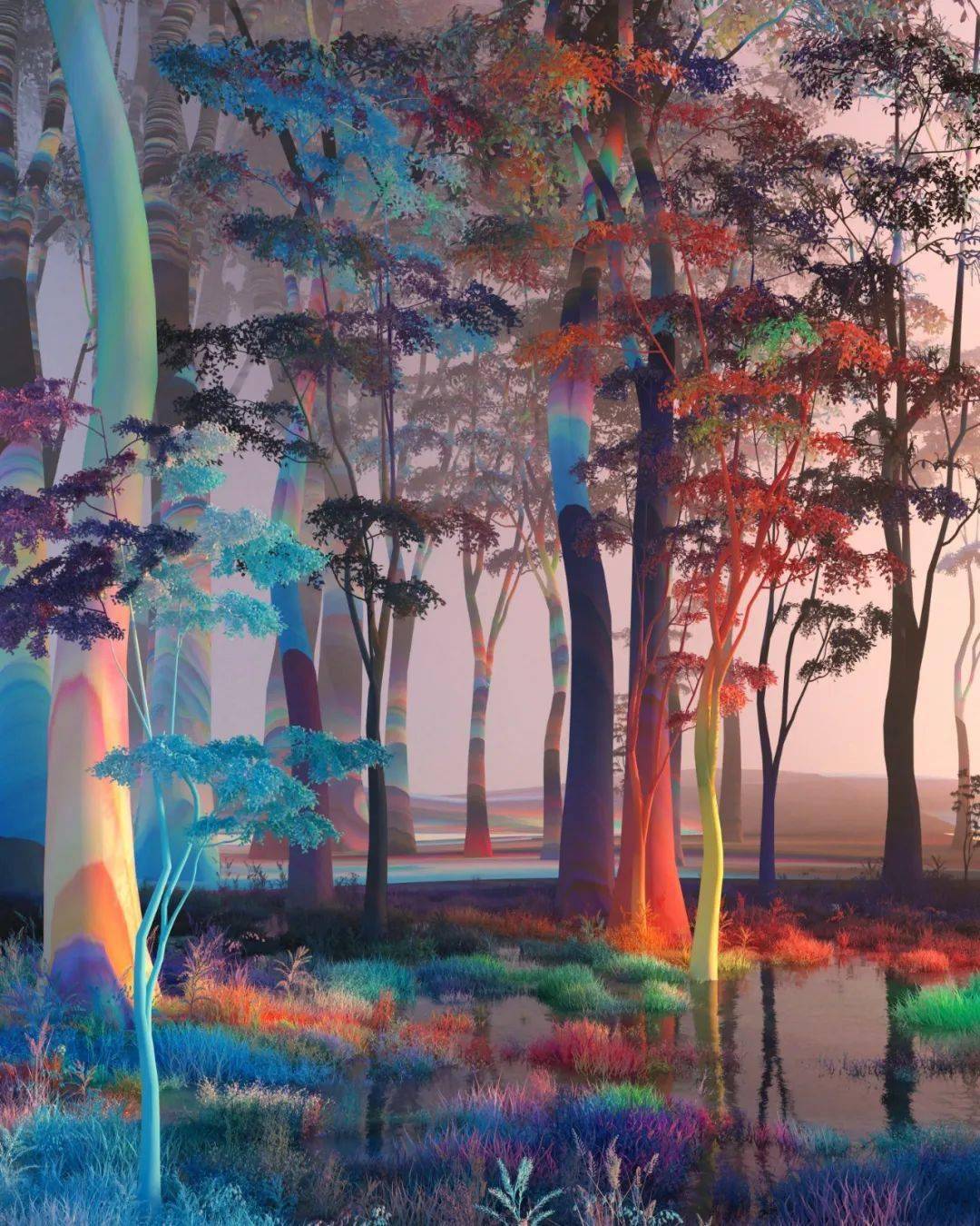 瑞德达什伍德笔下五彩缤纷的森林世界美到没有边际