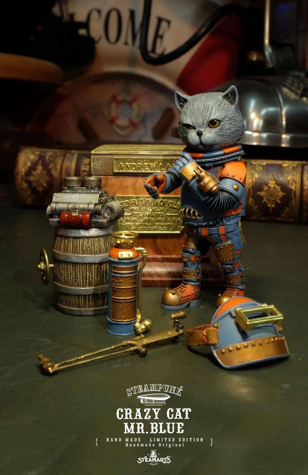 新品预定蒸汽工厂steamarts145cm高机械师1号mrblue