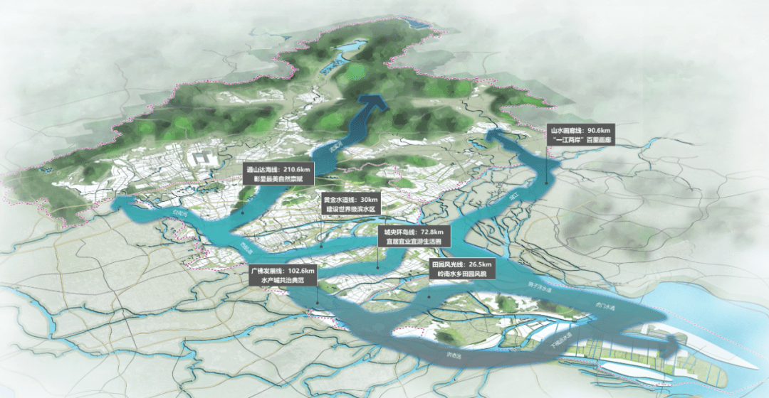 广州水系分布图图片