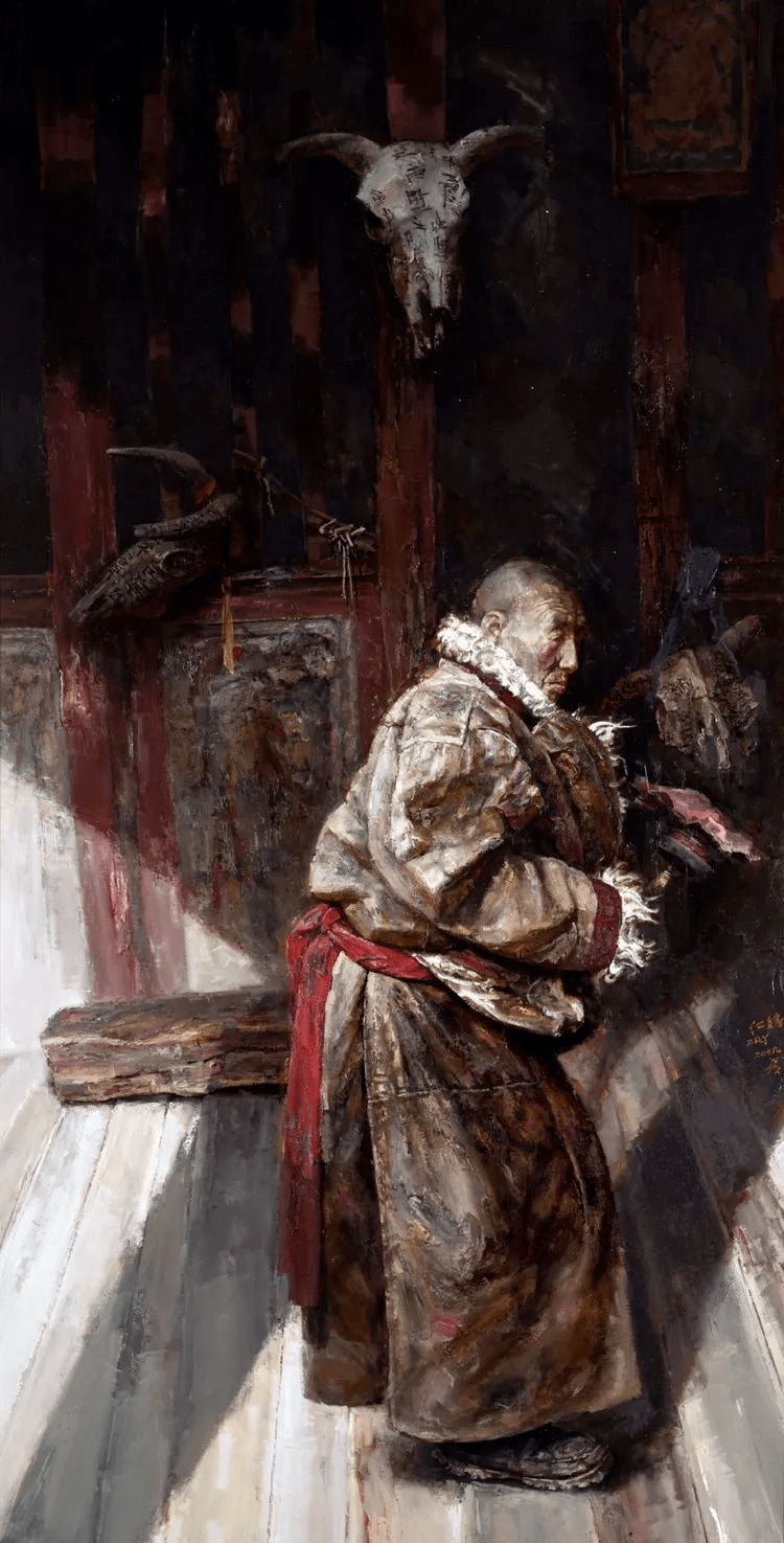 中国美术学院教授 章仁缘_cm_油画_麻布