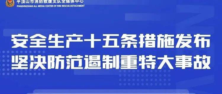 一图了解 国务院安委会制定部署安全生产十五条措施 责任 工作 实际控制人