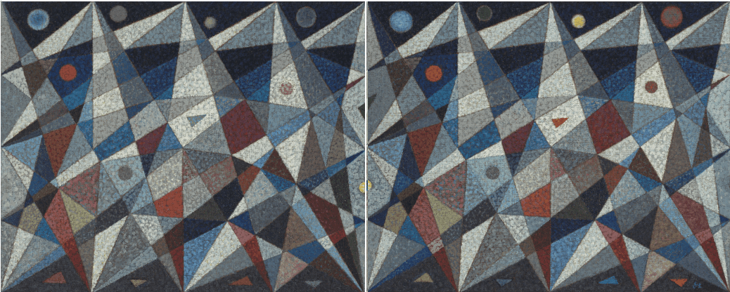 《牧马人》油画(格律画),80cm×200cm,1989年,刘海粟美术馆藏《光芒》