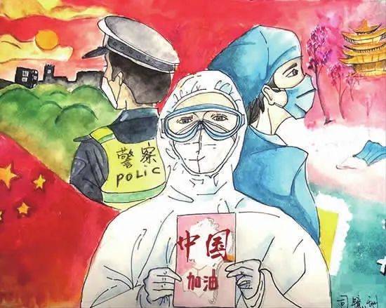 北京“战疫”！看小画师如何用画笔向“大白”们表达敬意和感谢
