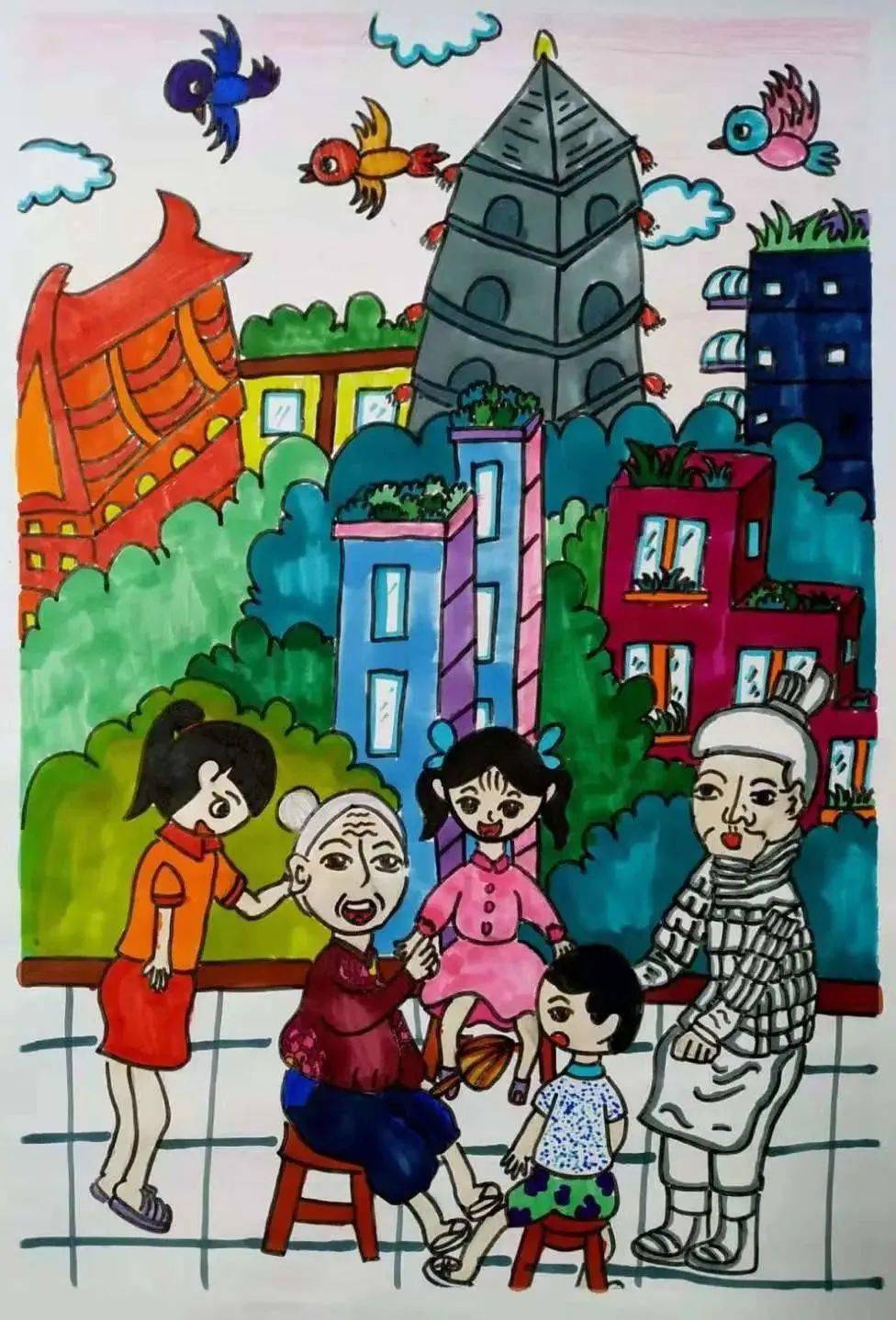 大美之城 童趣绘花灯 | 大唐不夜城儿童绘画征集来啦_作品_活动_曲江