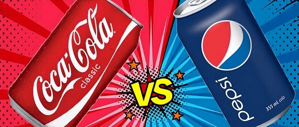 可口可乐vs百事可乐图片