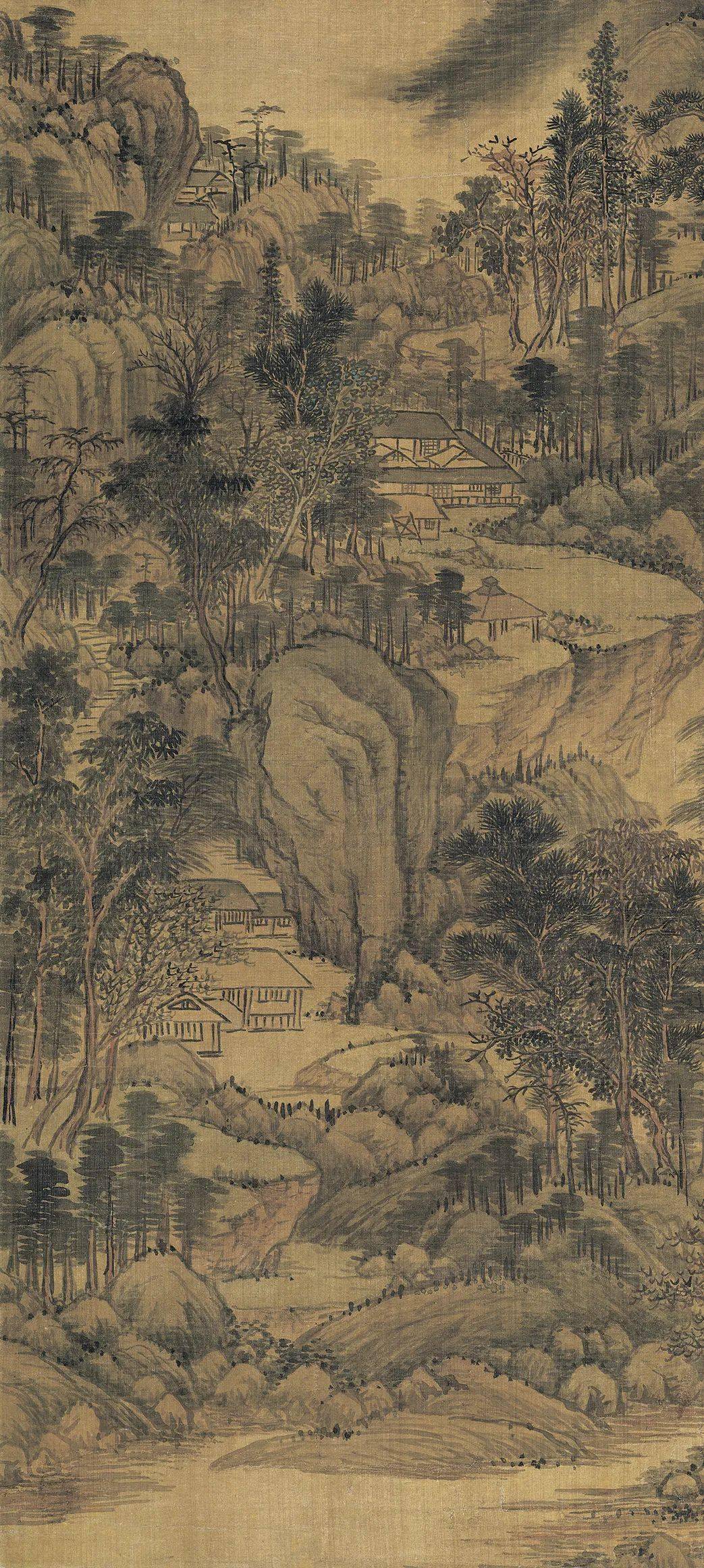 赏画王时敏南山积翠图