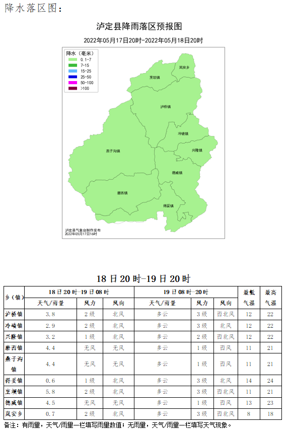 泸定未来72小时天气预报森林草原火险预警