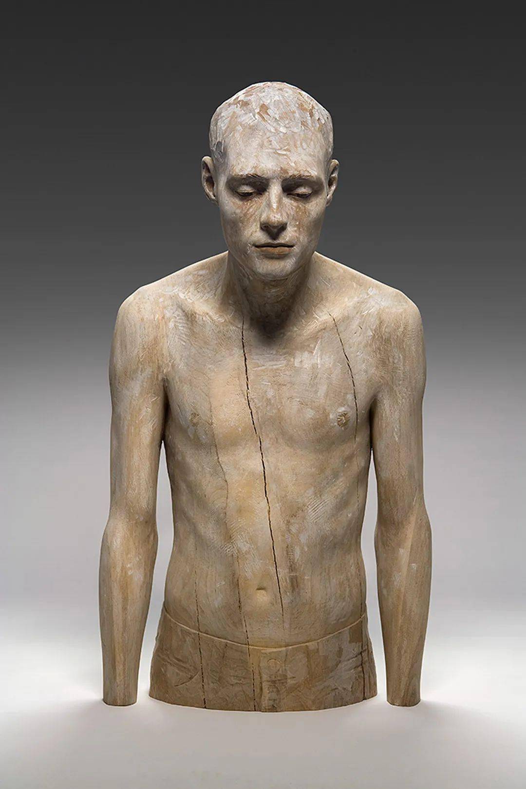 意大利国宝级雕塑家——布鲁诺·瓦尔波特_木雕_写实_人物