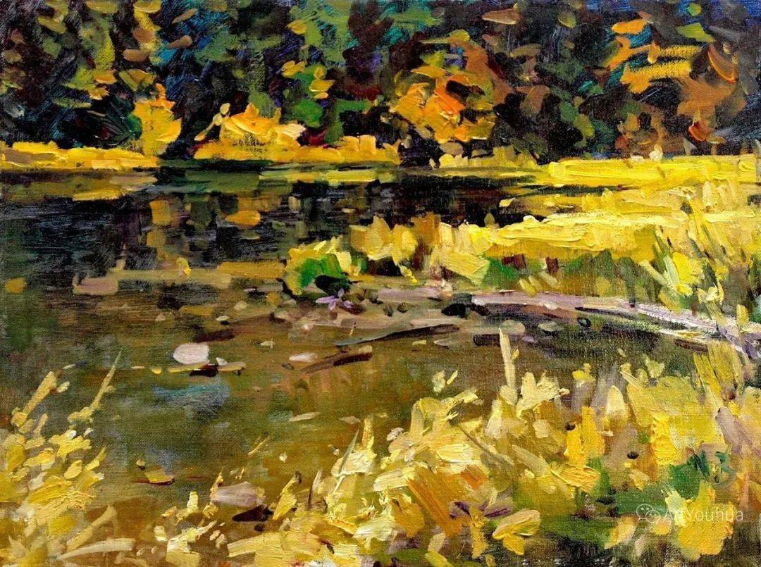 他的后印象派风景油画，带有一种独特的品质！_搜狐网