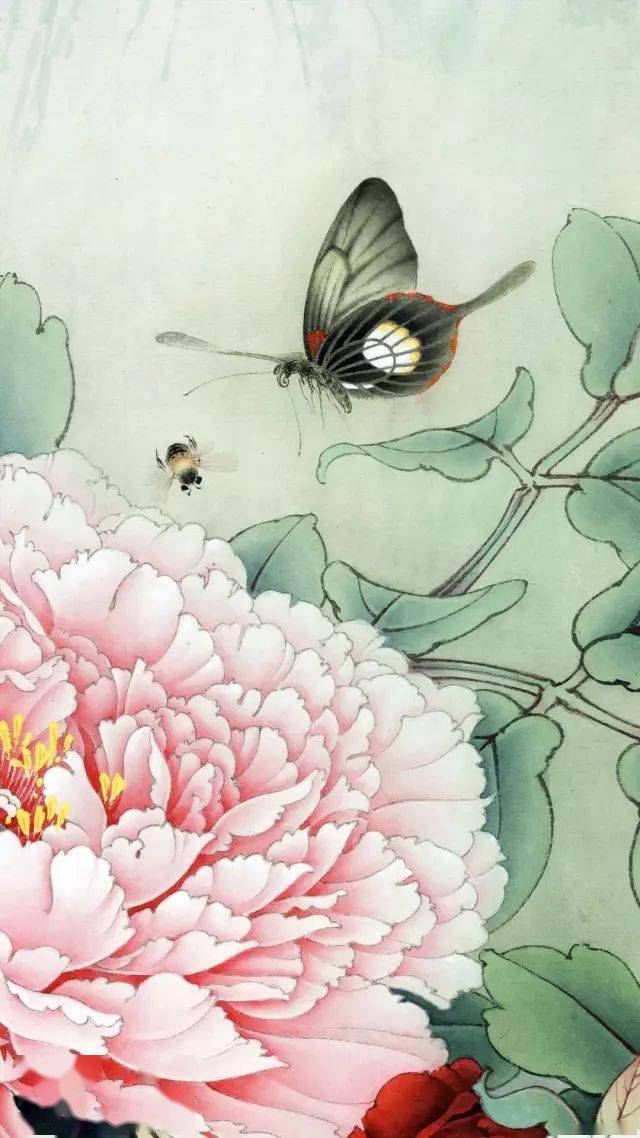 李晓明巨幅工笔牡丹作品《洛浦群芳图》,高清局部!