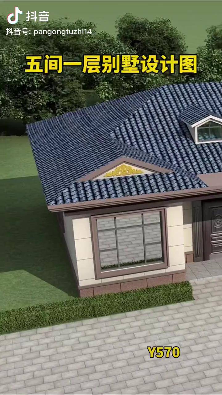 五间一层小别墅设计农村建房别墅设计一层小别墅