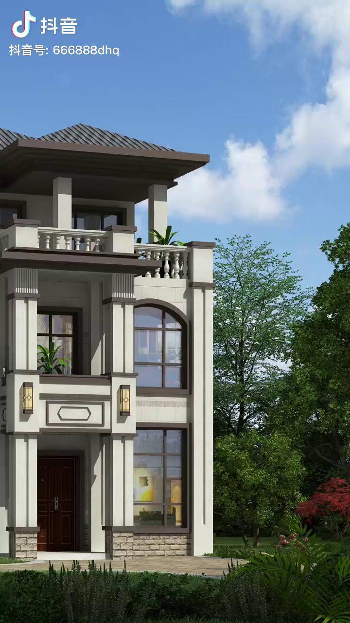 自建房设计三层别墅最美农村别墅dou小助手森博别墅设计2