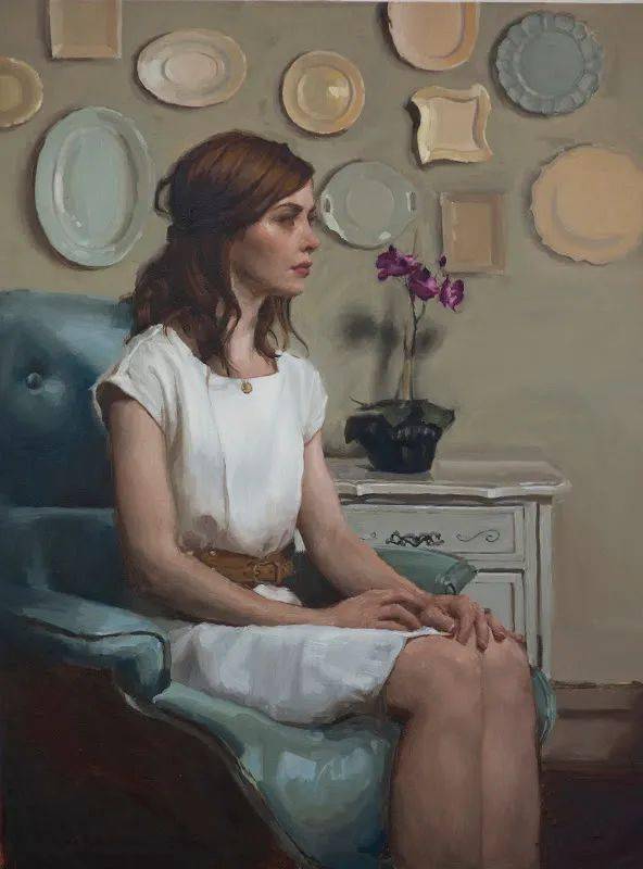 美国现代具象主义女画家玛丽索尔独特的油画作品都是真实生活的味道