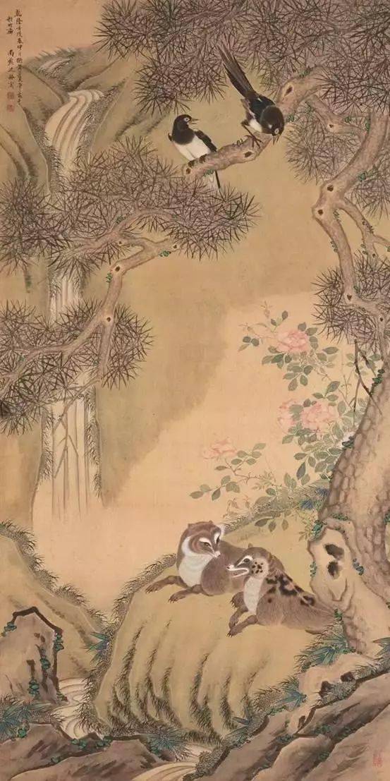 赵佶即宋徽宗芙蓉锦鸡图