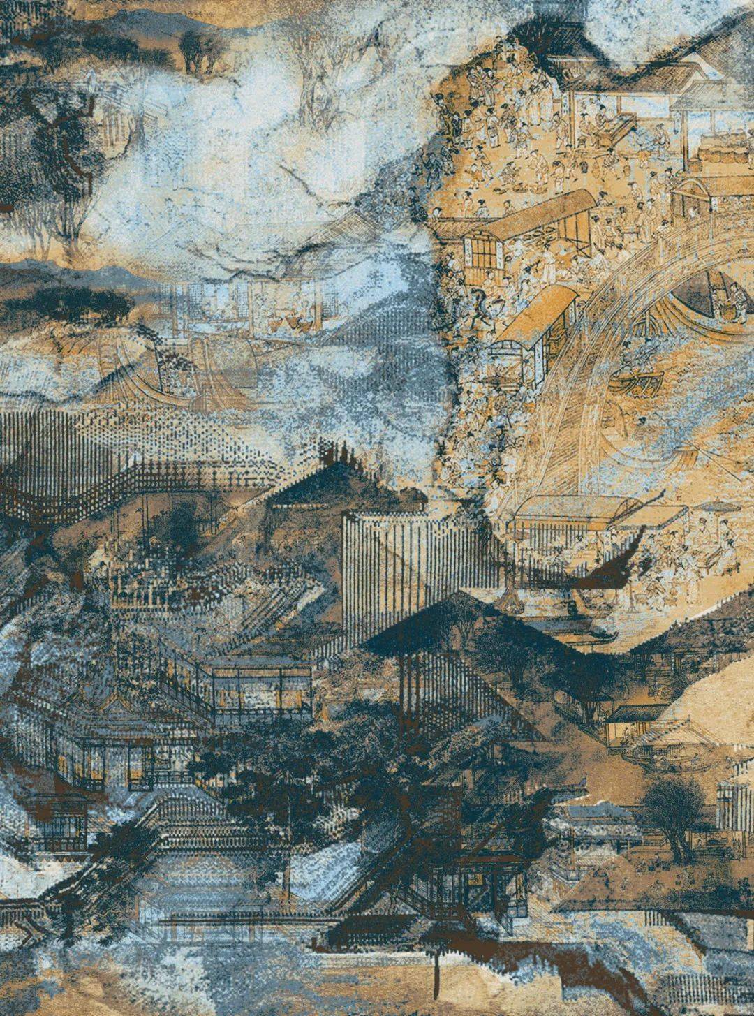 优秀奖六震泽丝绸杯第六届中国丝绸家用纺织品创意设计大赛获奖作品