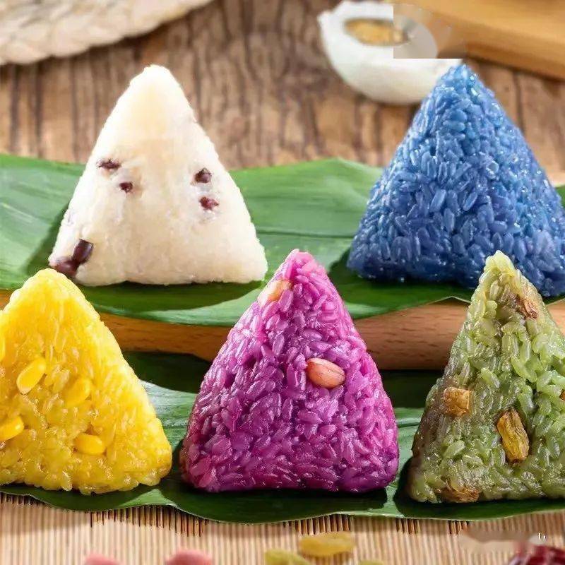 久等了端午节最有心意的七彩花米粽来了