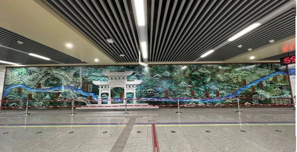 徐州地铁文化墙——1号线徐州火车站_城市_候车室_府站
