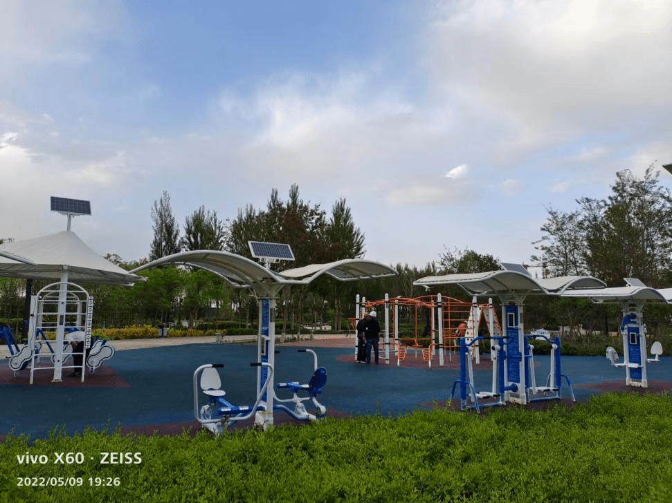 全民健身体育惠民酒泉市锦玉公园二期健走步道完工