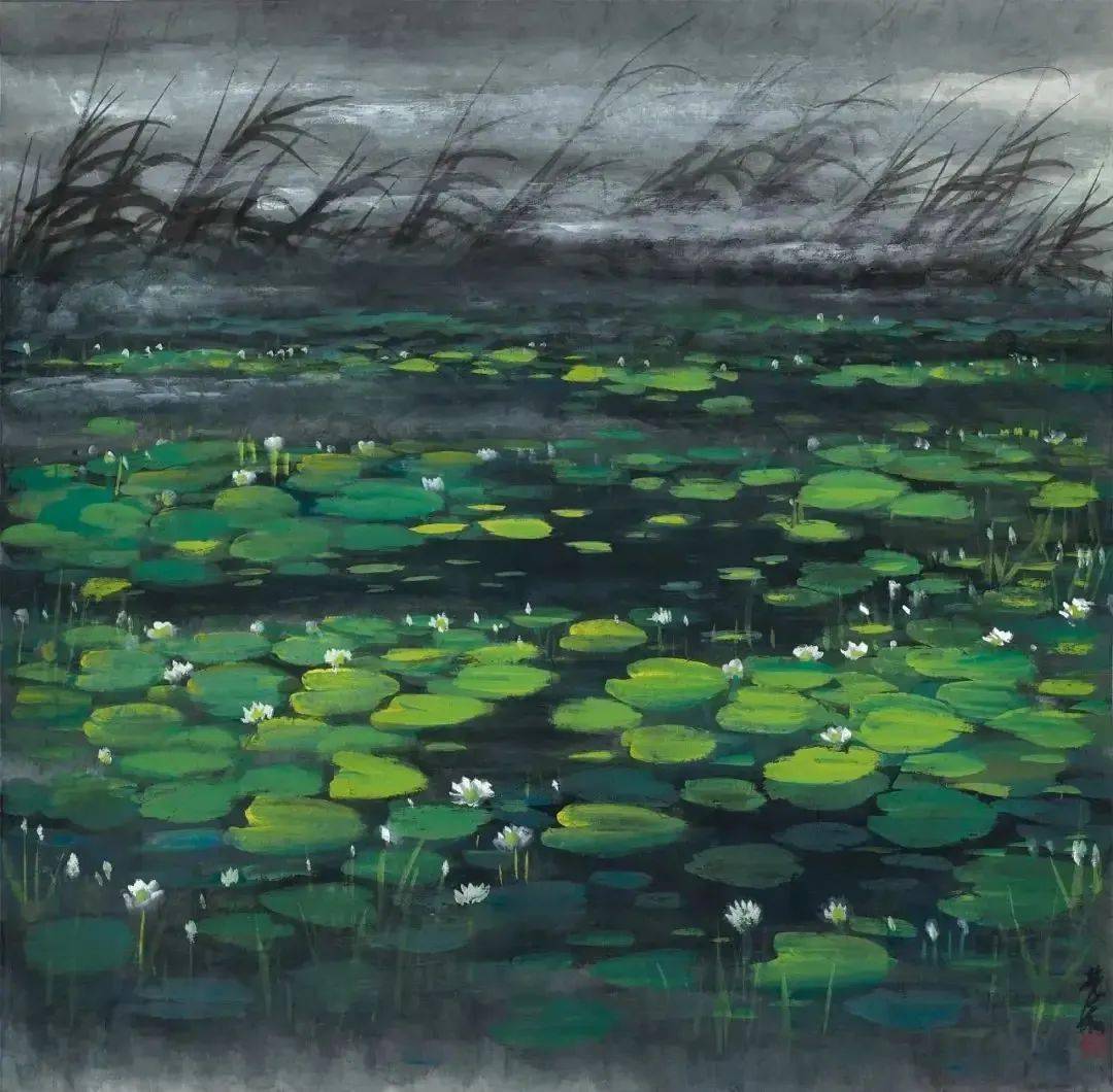 林风眠画荷,深沉静穆!_艺术_故乡_梦境