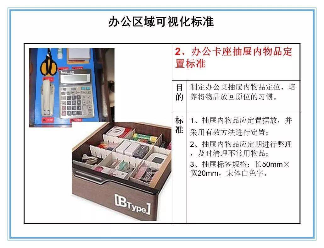 5s可視化標準示例