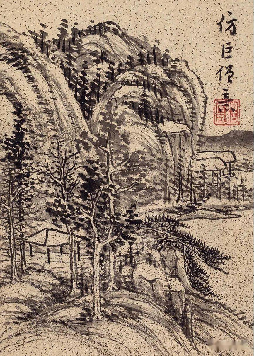 王学浩仿古山水,简洁高逸_山南_声明_网络