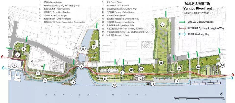 上海滨江城市公共空间地图_黄浦_码头_杨浦