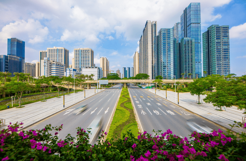 县级融媒我们的新时代欣欣向荣的顺德新城区